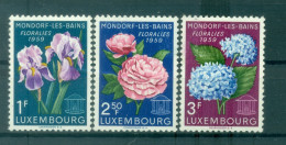 Luxembourg 1959 - Y & T N. 564/66 - Floralies De Mondorf-les-Bains  (Michel N. 606/08) - Ongebruikt