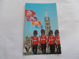 CANADA  CHANGING OG THE GUARD NOMBREUX DRAPEAUX  1867 / 1967  VUE TRES ANIMEES COLORISER - Non Classés