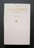 Lithuanian Book / Raštai (III Tomas) By Šalkauskis 1993 - Cultura