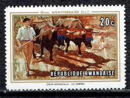 50ème Anniversaire De L'Organisation Internationale Du Travail. Peintures Diverses : Le Carrier De O. Bonnevalle - Unused Stamps