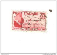 100026)  13ª Fiera Del Levante 1949-usato La Vendita E Riferita A 1 Solo Francobollo A Caso - 1946-60: Used