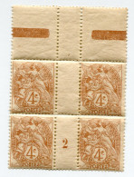 FRANCE N°110 ** TYPE BLANC EN BLOC DE 4 AVEC MILLESIME 2 ( 1902 ) - Millesimi