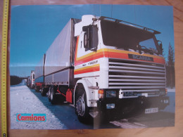 Poster Centerfold SCANIA Camions Magazine - Trucks