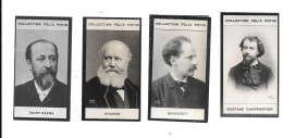 EC58 - CHROMO PHOTOGRAPHIQUE FELIX POTIN - CHARLES GOUNOD - CAMILLE SAINT SAENS - JULES MASSENET - GUSTAVE CHARPENTIER - Félix Potin