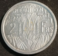 RARE - LA REUNION - 2 FRANCS 1969 - KM 8 - Riunione