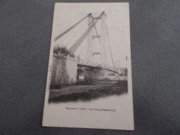 CARTE POSTALE.FRANCE.ARAMON.LE PONT SUSPENDU.PRECURSEUR. - Aramon