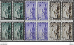 1949 Italia ERP Quartina MNH Sass N. 601/03 - Altri & Non Classificati