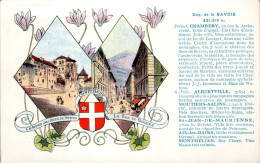 Cpa Publicitaire Pastilles Valda Pub Au Dos Département De La Savoie (73) Chambéry Albertville Aix-les-Bains Montmélian - Other & Unclassified