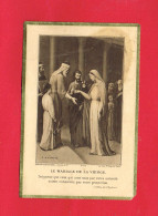Image Pieuse ... Généalogie ... Mariage Antoinette MALLARD Enfant De Marie TOUR EN BESSIN Calvados - Huwelijksaankondigingen