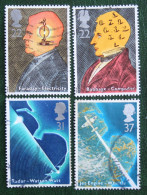 British Scientific Achievem SCIENTISTS Mi 1320-1323 1991 Used Gebruikt Oblitere ENGLAND GRANDE-BRETAGNE GB GREAT BRITAIN - Used Stamps