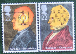 British Scientific Achievem SCIENTISTS Mi 1320-1321 1991 Used Gebruikt Oblitere ENGLAND GRANDE-BRETAGNE GB GREAT BRITAIN - Used Stamps