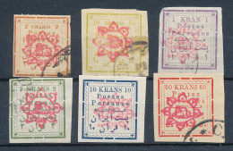 BF0673 / PERSIEN / IRAN  -  1902  ,  Freimarken Für Teheran  -  Michel 151, 154 , 156-159 - Iran