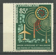 CENTRAFRICAINE 1963 PA N° 10 ** Neuf MNH Superbe C 2.20 € Anniversaire De L'UAMPT Postes Et Télécommunications - Central African Republic