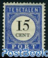 Netherlands 1894 15c, Type I, Stamp Out Of Set, Mint NH - Strafportzegels