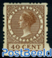 Netherlands 1928 40c, 4-side Syncoperf. Stamp Out Of Set, Unused (hinged) - Unused Stamps