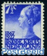 Netherlands 1927 7.5c, Perf. 11.5, Stamp Out Of Set, Unused (hinged), Health - Red Cross - Unused Stamps