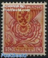 Netherlands 1925 10+2.5c, Stamp Out Of Set, Mint NH, History - Nature - Coat Of Arms - Flowers & Plants - Unused Stamps