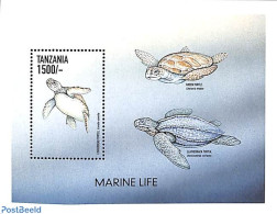 Tanzania 1999 Loggerhead Turtle S/s, Mint NH, Nature - Reptiles - Turtles - Tansania (1964-...)