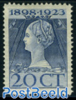 Netherlands 1923 20c, Perf. 12:12.5, Stamp Out Of Set, Unused (hinged) - Unused Stamps
