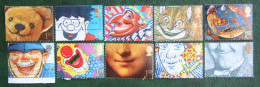 SMILERS Grussmarken Greetings (Mi 1327-1336) 1991 Used Gebruikt Oblitere ENGLAND GRANDE-BRETAGNE GB GREAT BRITAIN - Used Stamps