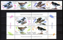 BULGARIA - 2023 - Critically Endangered Birds In Bulgaria - 6v + Bl Normal - Ongebruikt