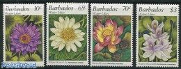 Barbados 1995 Flowers 4v, Mint NH, Nature - Flowers & Plants - Barbades (1966-...)