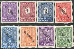Serbia 1941 Postage Due 8v, Mint NH - Serbie