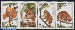 Congo Republic 1997 WWF, Maki 4v [:::], Mint NH, Nature - Animals (others & Mixed) - World Wildlife Fund (WWF) - Autres & Non Classés