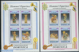 Dominica 1992 Hummel 2 S/s, Mint NH, Art & Antique Objects - Dominicaanse Republiek