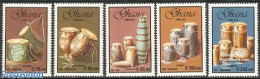 Ghana 1991 Drums 5v, Mint NH, Performance Art - Music - Musical Instruments - Muziek