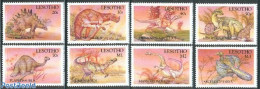 Lesotho 1992 Prehistoric Animals 8v, Mint NH, Nature - Prehistoric Animals - Prehistorics