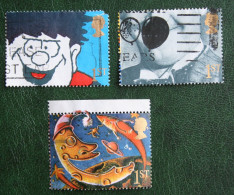 See Pictures SMILERS Grussmarken Greetings 3 Values 1991 Used Gebruikt Oblitere ENGLAND GRANDE-BRETAGNE GB GREAT BRITAIN - Used Stamps