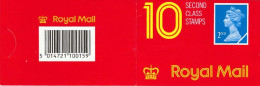 GB 1989 10 X 2nd Class Booklet With New Rates Printed Inside - Cuadernillos