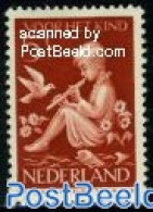 Netherlands 1938 5+3c, Stamp Out Of Set, Mint NH, Nature - Performance Art - Birds - Flowers & Plants - Music - Unused Stamps