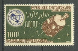 CENTRAFRICAINE 1965 PA N° 32 ** Neuf MNH Superbe C 2.50 € Espace Space Télécommunications Satelllite - Central African Republic