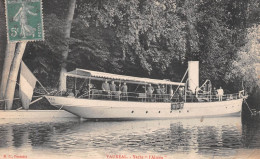 VAUREAL (Val-d'Oise) - Yacht L'Almée - Voyagé 1911 (2 Scans) - Vauréal
