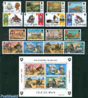Isle Of Man 1974 Yearset 1974, Complete, 16v + 1s/s, Mint NH, Various - Yearsets (by Country) - Sin Clasificación