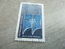 Le Notariat Européen - 2f.80 - Yt 2924 - Bleu Clair, Jaune Et Bleu Foncé - Oblitéré - Année 1995 - - Used Stamps