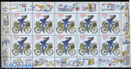 Germany, Federal Republic 1995 Stamp Day M/s, Mint NH, Sport - Cycling - Post - Stamp Day - Neufs