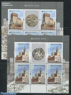 Bulgaria 2012 Europe 2 M/s, Mint NH, History - Religion - Various - Europa (cept) - Churches, Temples, Mosques, Synago.. - Unused Stamps