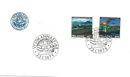 Island Iceland  1979 . Europe: Important Personalities, Authors Jón Sveinsson, Gunnar Gunnarsson  Mi 552-553 FDC - Briefe U. Dokumente