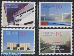 Portugal 1991 Architecture 4v, Mint NH, Art - Bridges And Tunnels - Modern Architecture - Ungebraucht