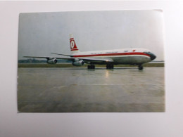 Airline Issued Card. Turkish Airlines B 707 - 1946-....: Moderne