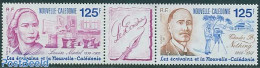 New Caledonia 1991 Authors 2v+tab [:T:], Mint NH, Art - Authors - Handwriting And Autographs - Photography - Ongebruikt