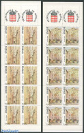 Monaco 1989 City Views 2 Booklets, Mint NH, Stamp Booklets - Nuovi