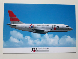 Airline Issued Card. Japan TransOcean Air JTA B 737 - 1946-....: Moderne