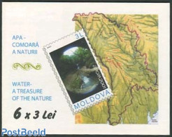 Moldova 2001 Europa, Water Booklet, Mint NH, History - Nature - Europa (cept) - Water, Dams & Falls - Stamp Booklets - Non Classés