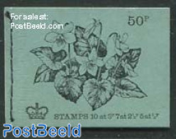 Great Britain 1972 Definitives Booklet, Feb 1972, Common Violet, Mint NH, Nature - Flowers & Plants - Stamp Booklets - Unused Stamps
