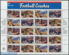 United States Of America 1997 Football Coaches M/s, Mint NH, Sport - Football - Sport (other And Mixed) - Nuevos