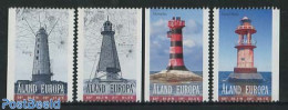 Aland 2008 Lighthouses 4v, Mint NH, Various - Lighthouses & Safety At Sea - Vuurtorens